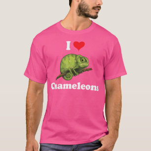 I Love Chameleons Lizard Heart Reptile Lover 1 T-Shirt