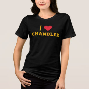 i love Chandler,Arizona Tri-Blend Shirt