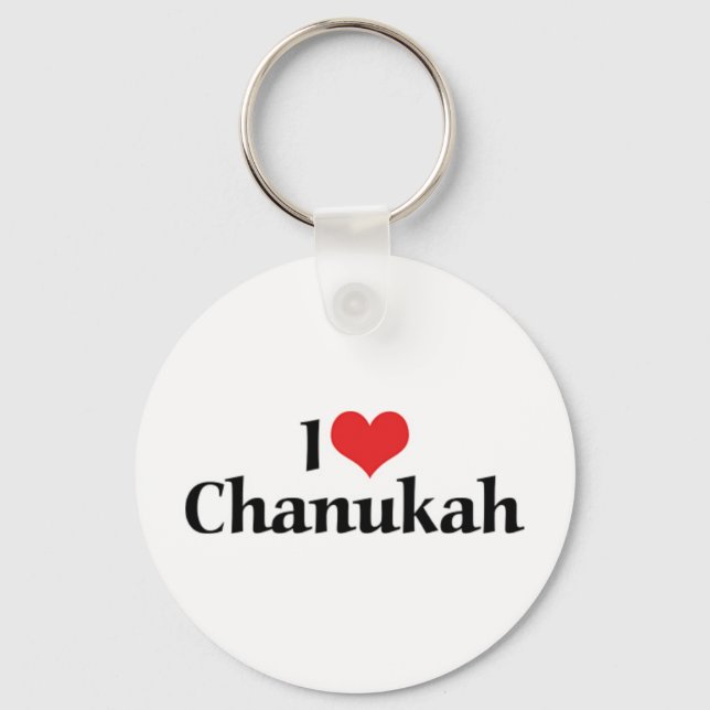 I Love Chanukah Keychain (Front)