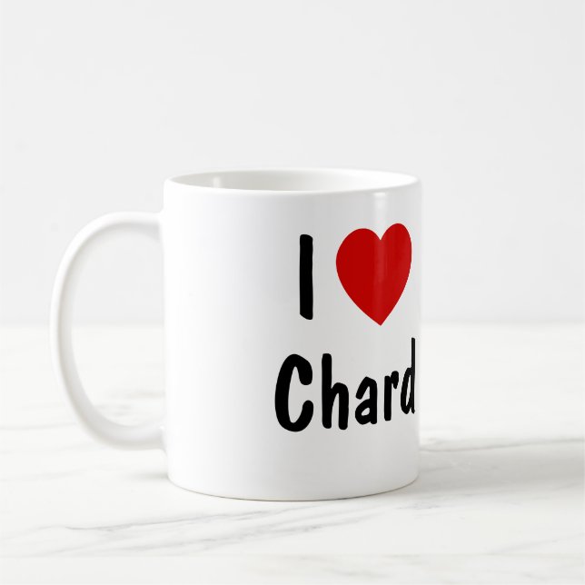 I Love Chard Coffee Mug (Left)