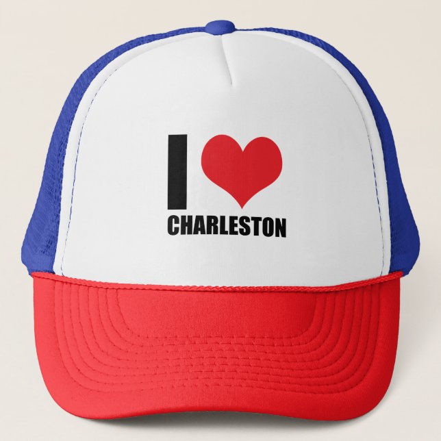 I love Charleston Trucker Hat (Front)