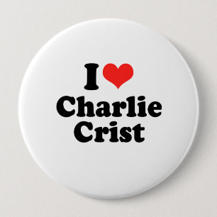 I Love Charlie Crist 10 Cm Round Badge