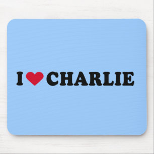 I LOVE CHARLIE MOUSE MAT