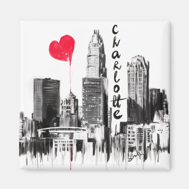 I love Charlotte Magnet (Front)