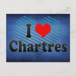 I Love Chartres, France Postcard