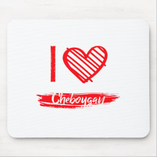 I Love Cheboygan I Heart Cheboygan Mouse Mat