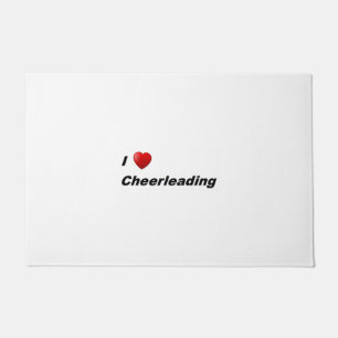I Love Cheerleading Doormat