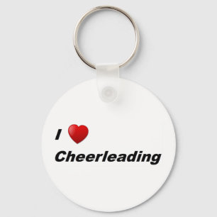 I Love Cheerleading Key Ring