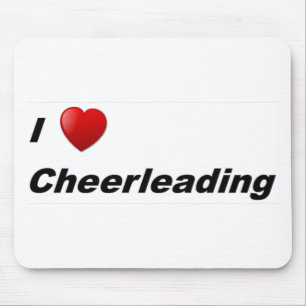 I Love Cheerleading Mouse Mat