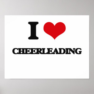 I Love Cheerleading Poster