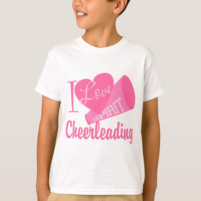 I Love Cheerleading T-Shirt (Front)