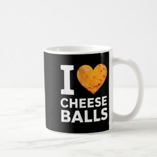 I Love Cheese Funny Cheeseball Snack Food Lover Coffee Mug