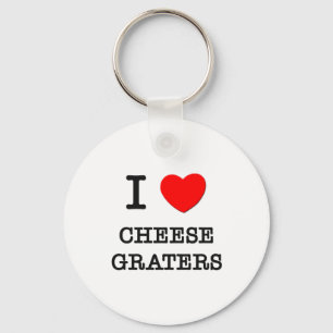 I Love Cheese Graters Key Ring