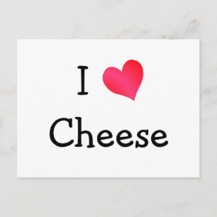 I Love Cheese Postcard
