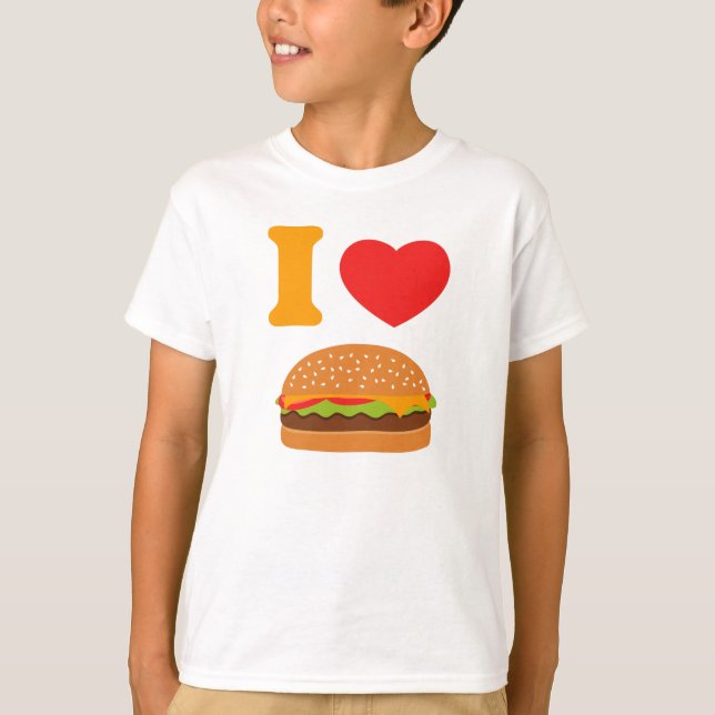 I Love Cheeseburgers T-Shirt (Front)