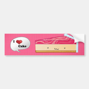 I love Cheesecake Bumper Sticker