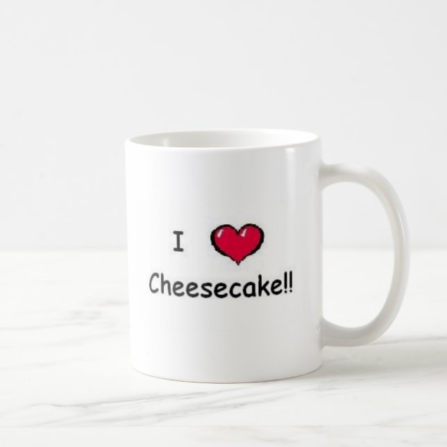 I Love Cheesecake Coffee Mug (Right)