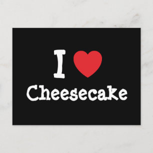 I love Cheesecake heart T-Shirt Postcard