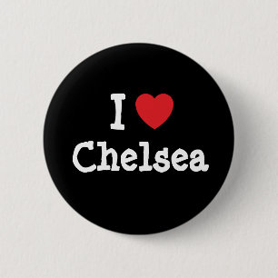 I love Chelsea heart T-Shirt 6 Cm Round Badge