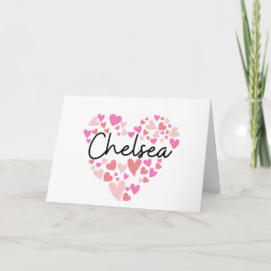 I love Chelsea - hearts for Chelsea Note Card