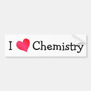 I Love Chemistry Bumper Sticker