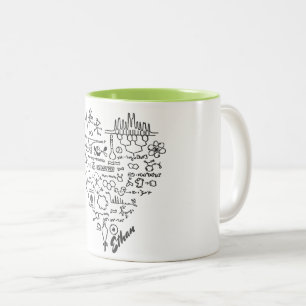I Love Chemistry Chemist Personalised Two-Tone Coffee Mug