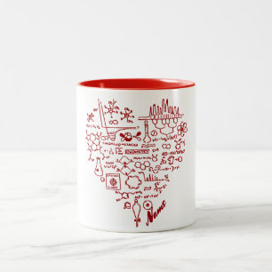 I Love Chemistry Chemist Personalised Two-Tone Coffee Mug