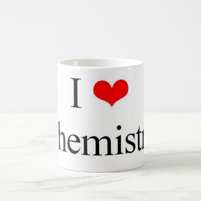 I Love Chemistry Coffee Mug (Center)