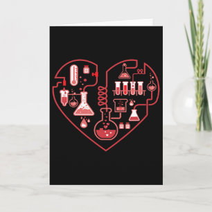 I Love Chemistry Heart Science For Teacher And Stu Card