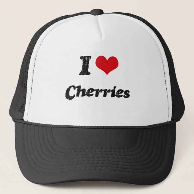 I love Cherries Trucker Hat (Front)