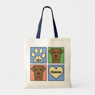 I Love Chesapeake Bay Retrievers Tote Bag