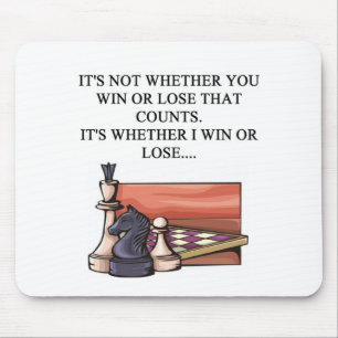 i love chess player mouse mat