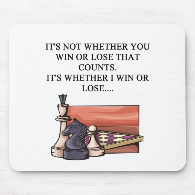 i love chess player mouse mat (Front)