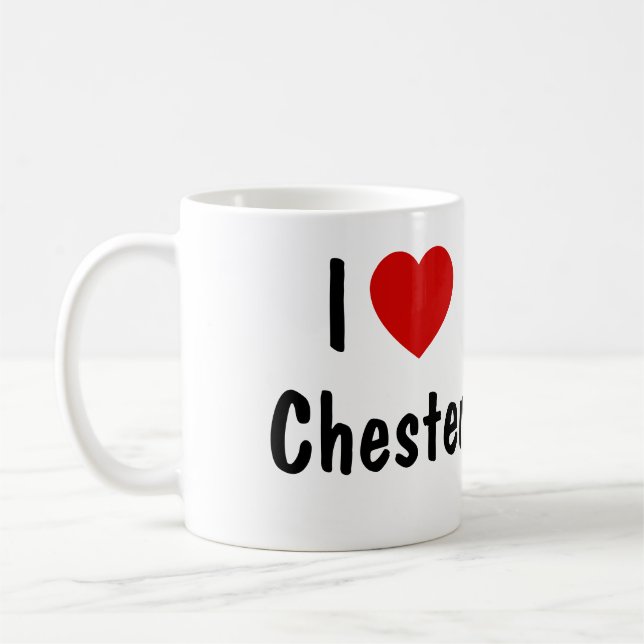 I Love Chester Coffee Mug (Left)