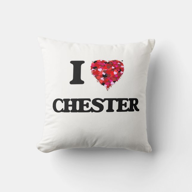 I Love Chester Cushion (Front)