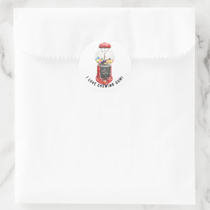 I Love Chewing Gum  Classic Round Sticker