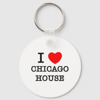 I Love Chicago House Key Ring