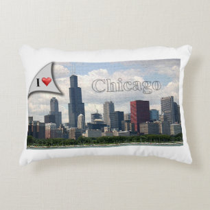 I love Chicago (pillow) Decorative Cushion