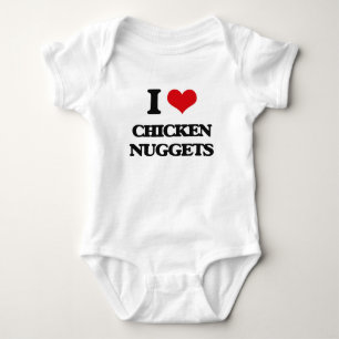 I love Chicken Nuggets Baby Bodysuit