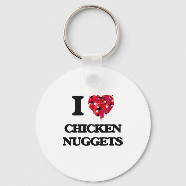 I love Chicken Nuggets Key Ring (Front)