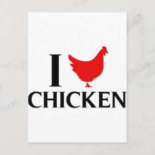 I Love Chicken Postcard