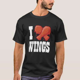 I Love Chicken Wings T-Shirt