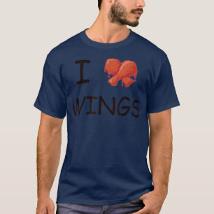 I LOVE CHICKEN WINGS TEE SHIRT