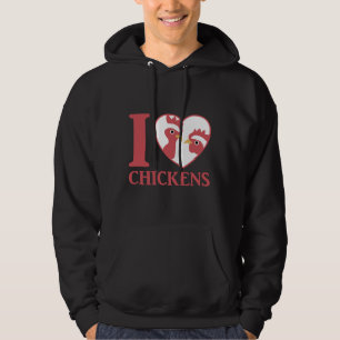 I Love Chickens Cu Hoodie
