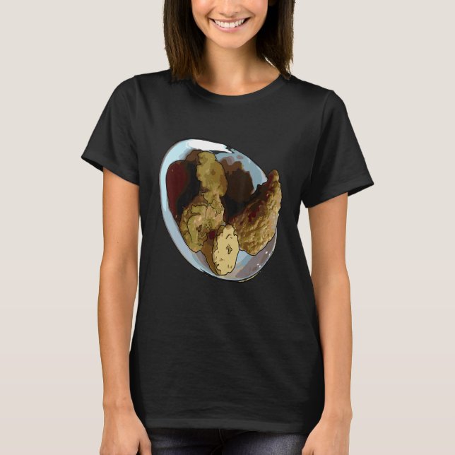 I Love Chickens Especially When Fried Fried Chicke T-Shirt (Front)