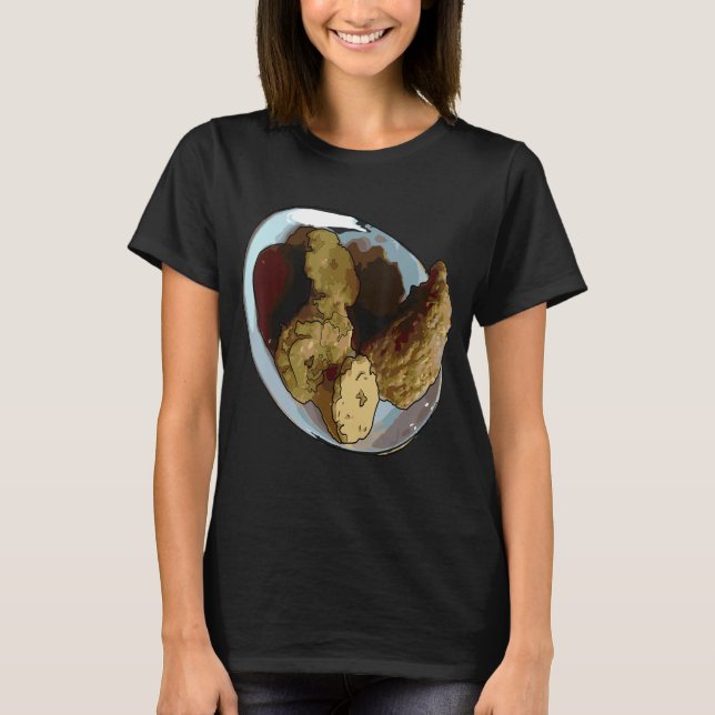 I Love Chickens Especially When Fried Fried Chicke T-Shirt (Front)