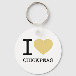 I LOVE CHICKPEAS KEY RING
