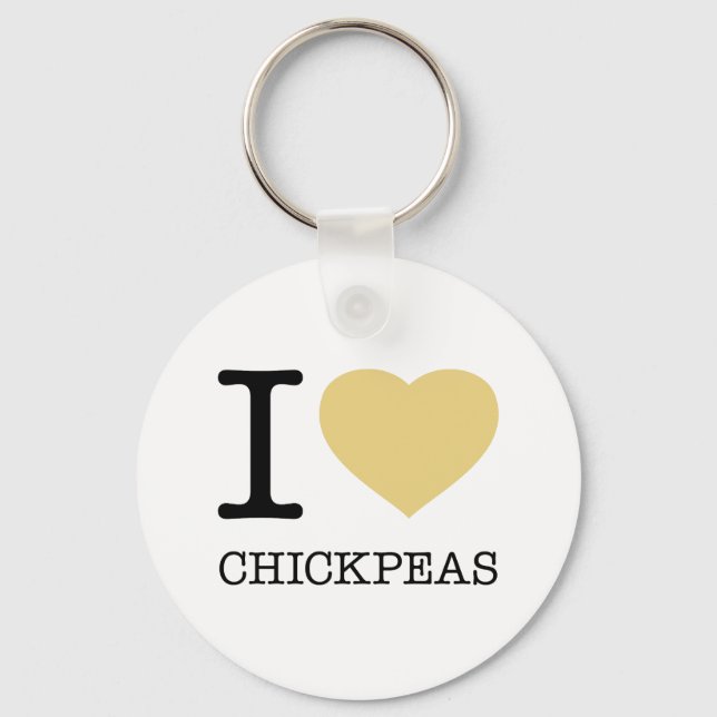 I LOVE CHICKPEAS KEY RING (Front)