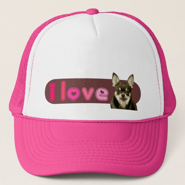 i Love Chihuahua Cap / Hat (Front)