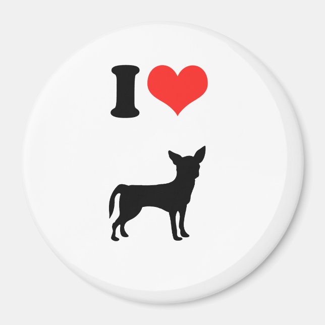 I Love Chihuahua Magnet (Front)